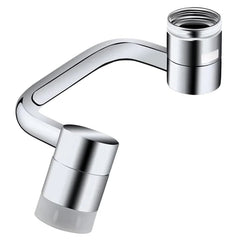 Phora'store 1080° rotatable chrome faucet extender with dual swivel ends