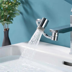 1080° Rotatable Faucet Extender by Phora'store, chrome kitchen faucet accessory.