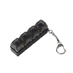 Transparent PC Shaft Tester with Light by Phora'store; black base with five clear module housings and a keychain